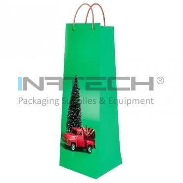 Pungi Pentru Cadouri, Personalizate, Aspect Lucios, 190 g/mp Plastifiere Lucioasa, Dimensiuni mm (L × l × h) 140 x 355 x 90, Tip Maner Snur, Gramaj 190 gr/mp