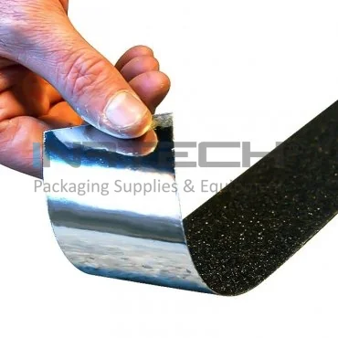 Banda Antiderapanta Reutilizabila Lungime 18.3 m, Latime 25 mm, Culoare Negru / Galben, Buc / Pachet 10