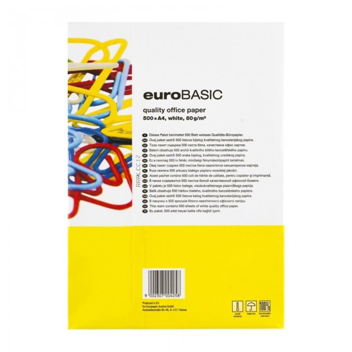 Hartie Copiator A4 Eurobasic, 80 g/mp, 500 coli/top-Produse