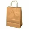 Pungi Hartie Cu Maner Rasucit, Alb/Natur Dimensiuni 250 x 110 x 370 mm, Tip Maner Sfoara, Material Hartie 90 gr/m2, Culoare N...