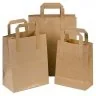 Pungi Hartie Cu Maner Rasucit, Alb/Natur Dimensiuni 250 x 110 x 370 mm, Tip Maner Sfoara, Material Hartie 90 gr/m2, Culoare N...