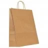 Pungi Hartie Cu Maner Rasucit, Alb/Natur Dimensiuni 240 x 110 x 260 mm, Tip Maner Sfoara, Material Hartie 90 gr/m2, Culoare A...