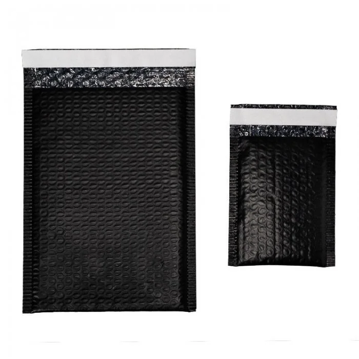 Plicuri Cu Bule Din Polietilena Poly Bubble Lungime 350 mm, Latime 240 mm, Clapeta 50 mm, Culoare Negru, Buc / Pachet 2240-Pl...