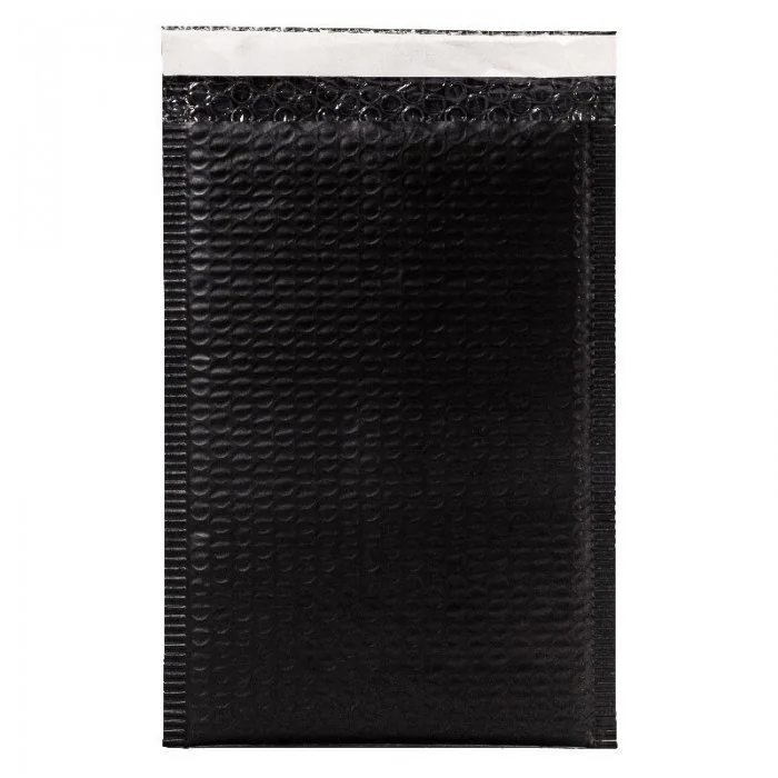 Plicuri Cu Bule Din Polietilena Poly Bubble Lungime 220 mm, Latime 200 mm, Clapeta 50 mm, Culoare Negru, Buc / Pachet 3040-Pl...