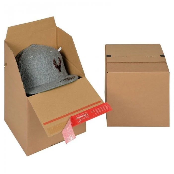 Cutii Carton Euro Cu Autosigilare ColomPac ® Lungime 195 mm, Latime 194 mm, Inaltime 187 mm, Culoare Maro, Tip Carton CO3-Cut...