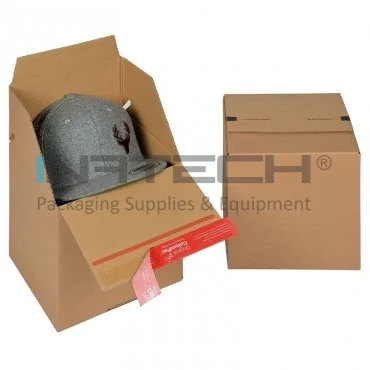 Cutii Carton Euro Cu Autosigilare ColomPac ® Lungime 195 mm, Latime 194 mm, Inaltime 187 mm, Culoare Maro, Tip Carton CO3