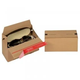 Cutii Carton Euro Cu Autosigilare ColomPac ® Lungime 145 mm, Latime 95 mm, Inaltime 140 mm, Culoare Maro, Tip Carton CO3-Cuti...