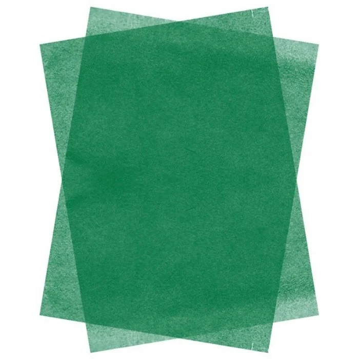 Hartie De Matase, Dimensiuni mm (l x L) 500 x 750, Gramaj 17 gr/mp, Culoare Verde, Buc / Pachet 50-Hartie Pentru Ambalare