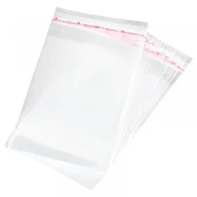 Pungi Cu Clapeta Adeziva Latime 160 mm, Inaltime 220 mm, Pliu NU mm, Grosime 40 my, Clapeta 40 mm, Culoare Transparent, Buc /...