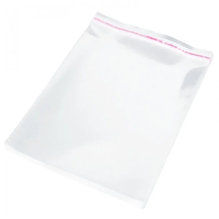 Pungi Cu Clapeta Adeziva Latime 220 mm, Inaltime 350 mm, Pliu NU mm, Grosime 50 my, Clapeta 40 mm, Culoare Transparent, Buc /...