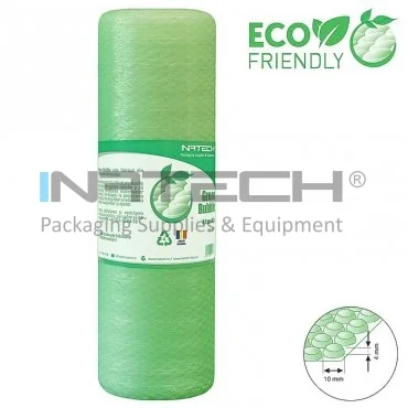 Folie Cu Bule Mici Eco Friendly Latime 400 mm, Lungime 100 m, Straturi 2, Grosime 50 my, Culoare Verde