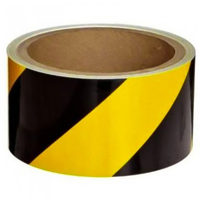 Banda Delimitare Reflectorizanta Lungime 10 m, Latime 25 mm, Culoare Galben, Buc / Pachet 10-Benzi Adezive Pentru Marcare