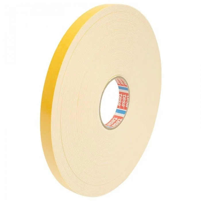 Banda Buretoasa Dublu Adeziva Lungime 10 m, Latime 10 mm, Material Poliester, Culoare Rosu-Benzi Dublu Adezive