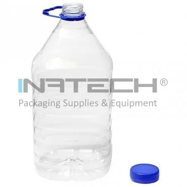 Recipiente Din Plastic Forma Patrata, Tip Capac Simplu, Diametru Filet 48 mm, Maner DA, Volum 10000 ml, Culoare Transparent, Buc / Pachet 8