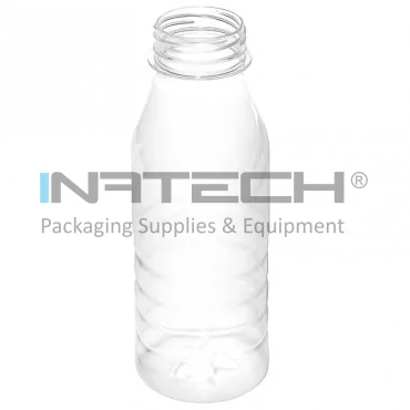 Recipiente Din Plastic Forma Rotunda, Tip Capac Simplu, Diametru Filet 38 mm, Maner NU, Volum 330 ml, Culoare Transparent, Buc / Pachet 16