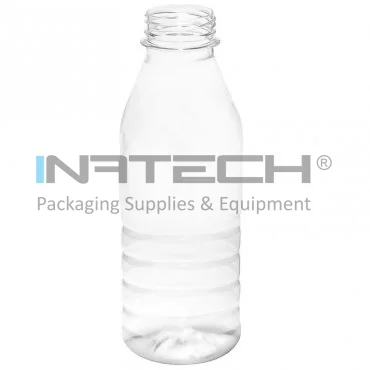 Recipiente Din Plastic Forma Rotunda, Tip Capac Simplu, Diametru Filet 38 mm, Maner NU, Volum 500 ml, Culoare Transparent, Buc / Pachet 25