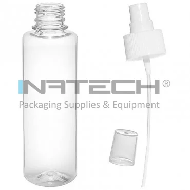 Recipiente Din Plastic Forma Rotunda, Tip Capac Spray, Diametru Filet 28 mm, Maner NU, Volum 250 ml, Culoare Transparent, Buc / Pachet 12