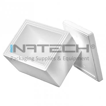 Cutii Termoizolante EPS Pentru Transport Dimensiune Interioara 345 x 260 x 220 mm, Grosime Perete 40 mm, Volum Litri 19.7, Material EPS, Culoare Alb