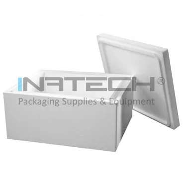 Cutii Termoizolante EPS Pentru Transport Dimensiune Interioara 595 x 460 x 260 mm, Grosime Perete 60 mm, Volum Litri 71.16, Material EPS, Culoare Alb