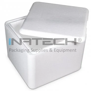 Cutii Termoizolante EPS Pentru Transport Dimensiune Interioara 240 x 190 x 130 mm, Grosime Perete 40 mm, Material EPS, Volum Litri 5.9, Culoare Alb