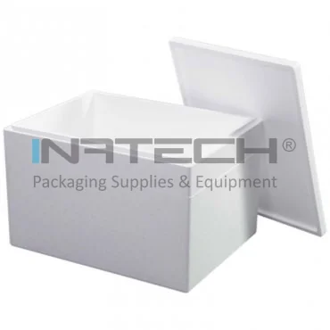 Cutii Termoizolante EPS Pentru Transport Dimensiune Interioara 515 x 380 x 330 mm, Grosime Perete 30 mm, Material EPS, Volum Litri 64.58, Culoare Alb