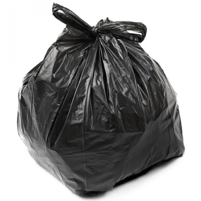 Saci Menajeri Din Polietilena Tip Sac Subtire, Litri 35, Grosime 8 my, Dimensiuni 500x700 mm, Culoare Negru, Saci/Rola 30-Pun...