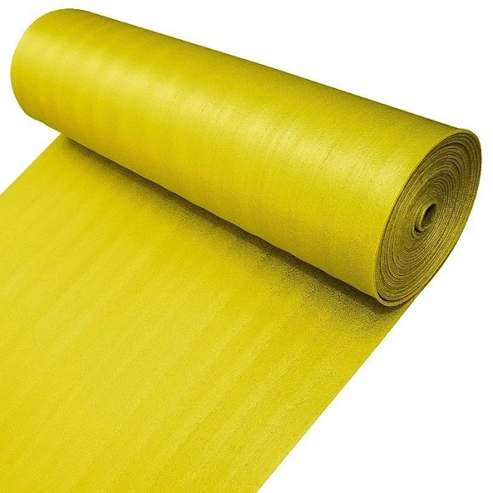 Folie Polietilena Expandata Parchet Lungime 50 m, Latime 1000 mm, Grosime 2 mm, Culoare Galben-Folie Si Placa Polietilena Exp...