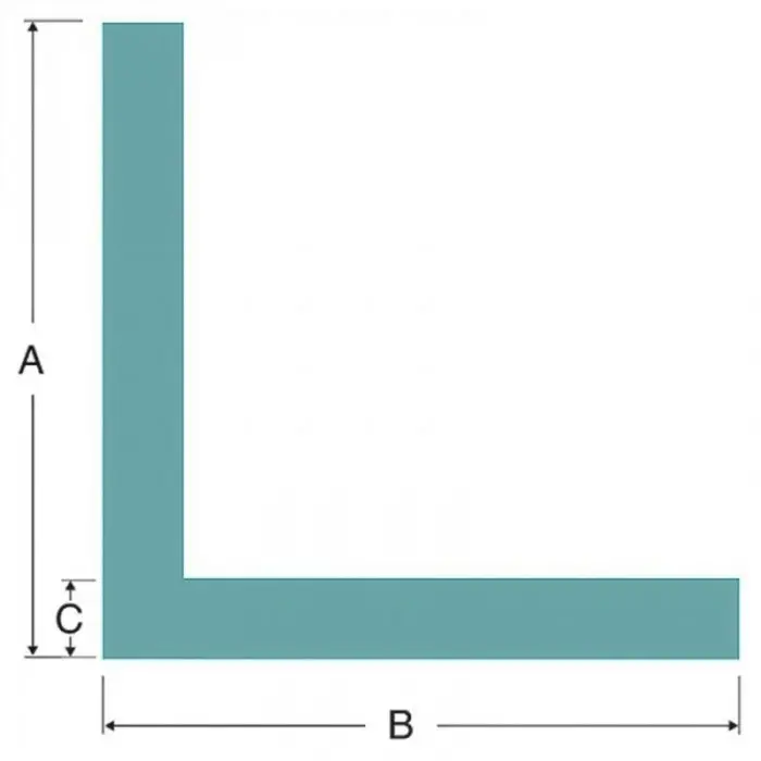 Profil Din Spuma PEE, Tip L Lungime 1000 mm, DIMENSIUNI A-B 65x 65 mm, Grosime 8 mm, Culoare Verde, Metri / Pachet 90-Polieti...
