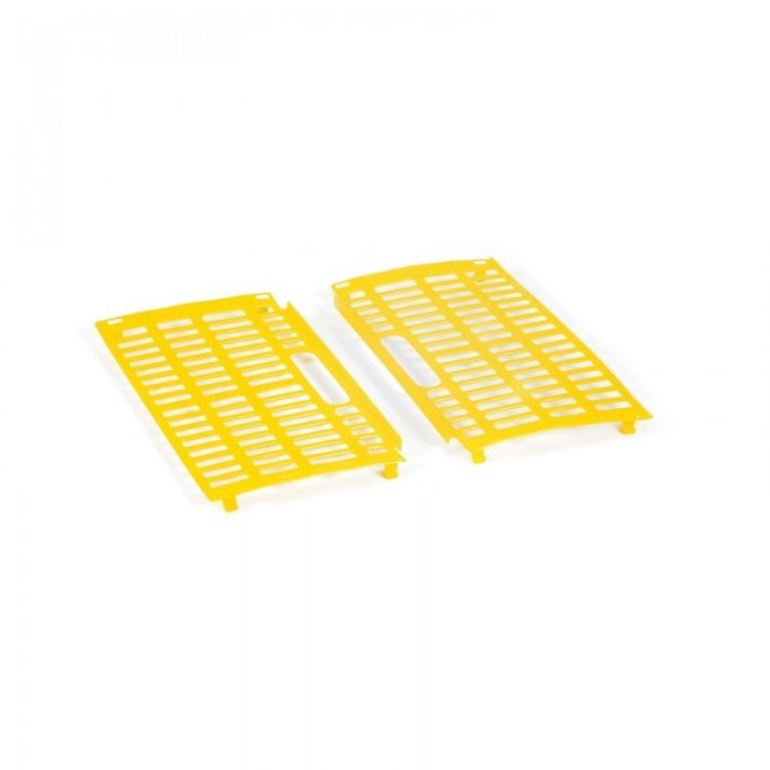 Set De Usi Pentru Lada Pasari VII 420 x 230 x 13 mm, Material PP Virgin, Galben/Albastru-Ladite Pliabile