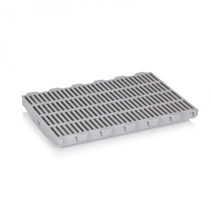 Gratar Pentru Racire 600 x 400 x 40 mm, Material PP Virgin, Gri-Ladite Pliabile