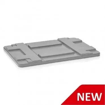 Capac pentru Boxpalet 1200 x 1000 mm, Material PP Reciclat, Gri