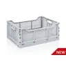 Naveta Pliabila 400 x 300 x 170 mm, Material PP Virgin, Gri-Ladite Pliabile