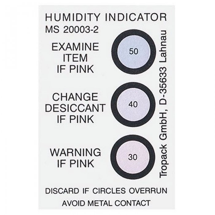 Cartela Indicator Umiditate-Desicanti Indicatori Umiditate