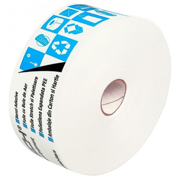 Banda Adeziva Umectibila Personalizata 60 mm x 200 m-Benzi Adezive Personalizate