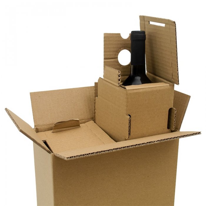 Cutie Transport Sticle De Vin ColomPac ®-Cutii Carton Pentru Transport Sticle De Vin