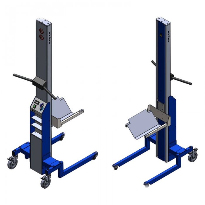 Elevator Mobil Cu Suport V Longitudinal 275 x 345 x 105 mm-Echipamente De Ridicat Si Manipulat