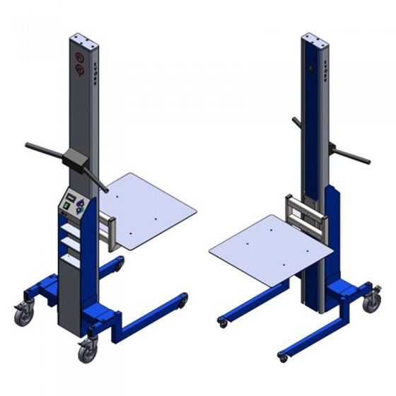 Elevator Mobil Cu Suport Standard Din Aluminiu 525 x 525 mm