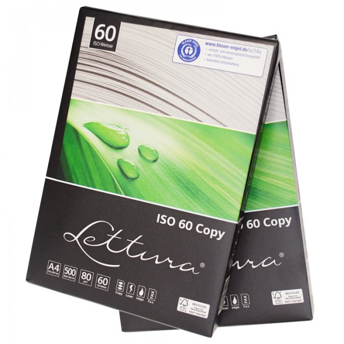 Hartie Copiator Reciclata A4 Lettura, 80g/mp, 500 coli/top-Hartie Copiator