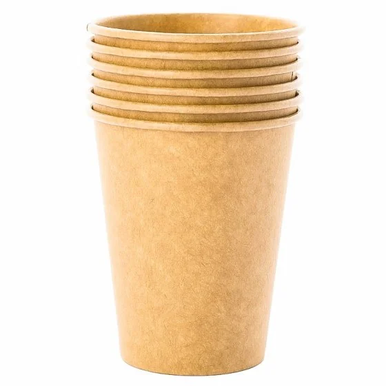 Pahar Carton 8 oz Pentru Bauturi Calde, 50 buc/set