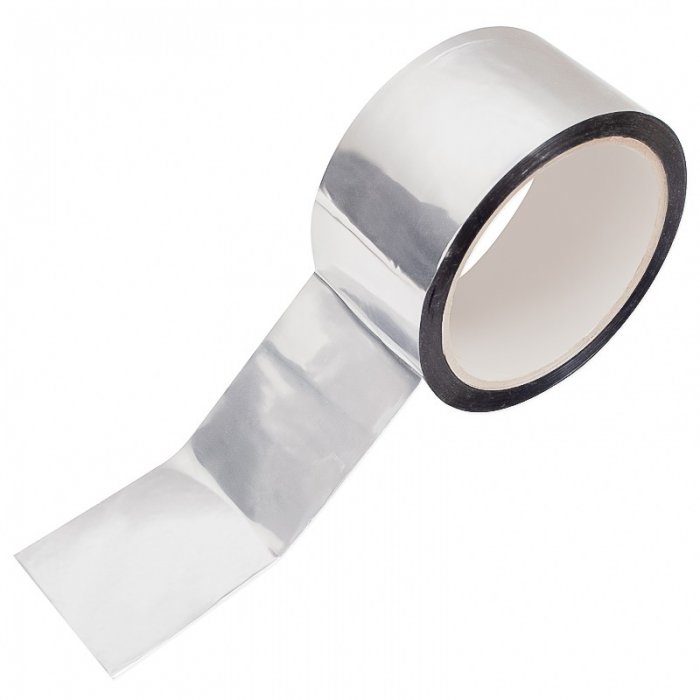 Banda Adeziva Aluminizata 50 mm x 50 m x 47 my-Benzi Adezive Aluminiu