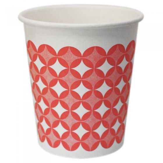 Pahar Carton 8 oz Pentru Bauturi Calde, Imprimare Stea, 50 buc/set