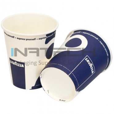 Pahar Carton 6.5 oz Pentru Aparate Automate, Imprimare Lavazza, Vending, 100 buc/set