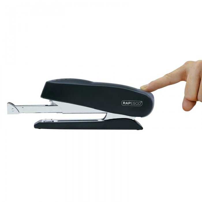 Capsator de birou RAPESCO Luna, 50 coli, negru-Capsatoare Si Accesorii