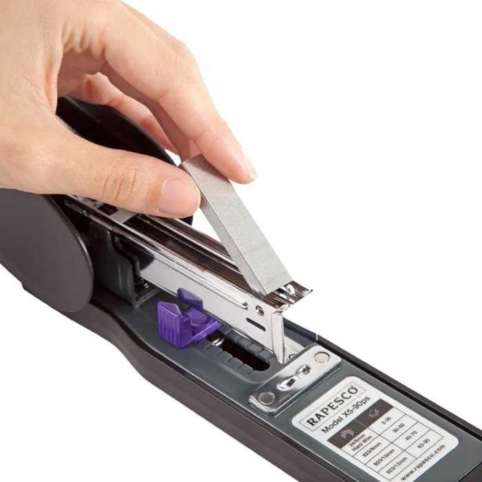 Capsator de birou Heavy Duty Rapesco, 90 coli, negru-Capsatoare Si Accesorii