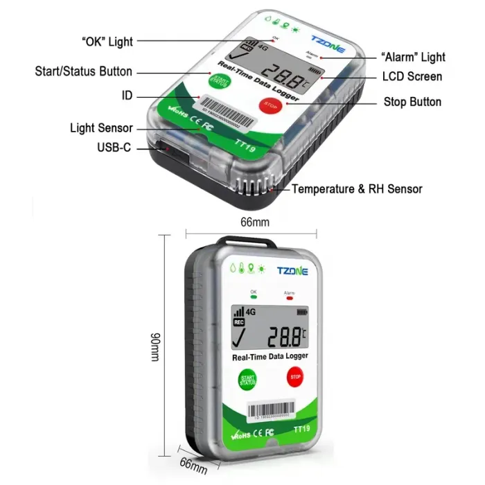 Termometru Digital TT19 - Monitorizare Temperatura-Termometre Digitale Pentru Monitorizarea Temperaturii