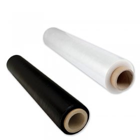 Pachet 6 role Folie Stretch Transparent + 6 role Folie Stretch Negru-Pachete PROMO