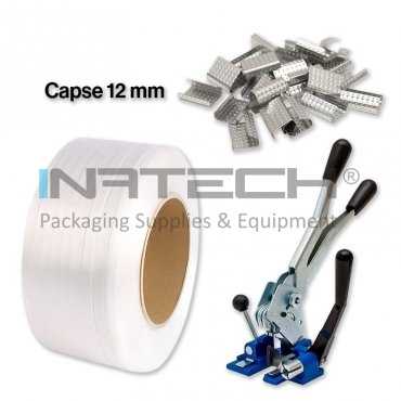 Pachet Aparat Legat Banda + Banda PP 12 mm +  Capse 12 mm