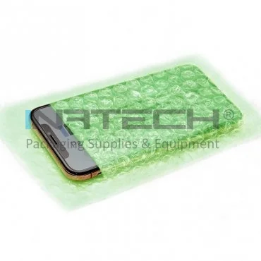 Pungi Cu Bule In Doua Straturi Latime 220 mm, Lungime 300 mm, Grosime 60 my, Clapeta NU mm, Culoare Verde, Buc / Pachet 100